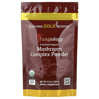 California Gold Nutrition, Poudre de complexe de champignons certifié biologique, 120 g