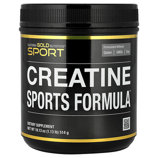 كاليفورنيا غولد نيوتريشن‏, سلسلة المنتجات الرياضية، ™Creatine Sports Formula، معززة بمزيج من الأحماض الأمينية، بيتا ألانين، عصير البنجر وجوز الهند، 1.13 رطل (514 جم)