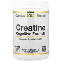 California Gold Nutrition, L-Lейн,Blueberry,ндырлайын кӧктын экстрактынан турган Creatine Cognitive Formula™, 12.49 унция (354 г)
