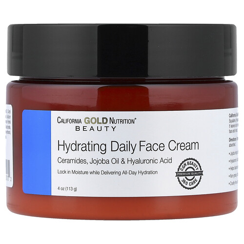 California Gold Nutrition Beauty, Hydrating Daily Face Cream, 4 oz (113 g)