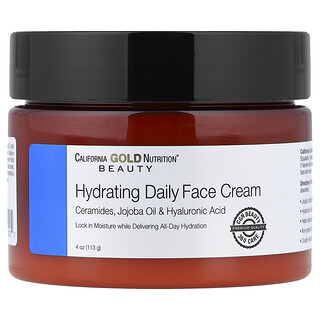 California Gold Nutrition, Beauty, Crema facial hidratante de uso diario, 113 g (4 oz)