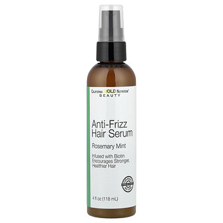 California Gold Nutrition, Beauty, Anti-Frizz Saç Serum, Biotin, Rosemary Nanə, 4 fl oz (118 ml)
