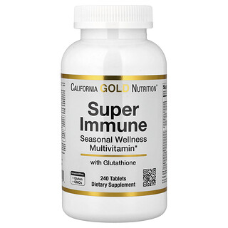 California Gold Nutrition, Super Immune, Seasonal Wellness Multivitamin, 240 Tablets