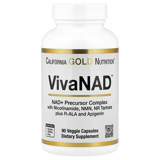 California Gold Nutrition, VivaNAD™, 90 cápsulas vegetales
