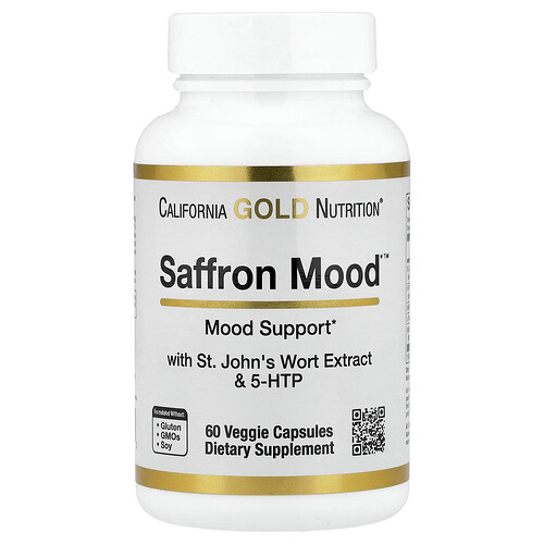 California Gold Nutrition, Saffron Mood™, Safranextrakt zur Steigerung der Stimmung, 60 pflanzliche Kapseln