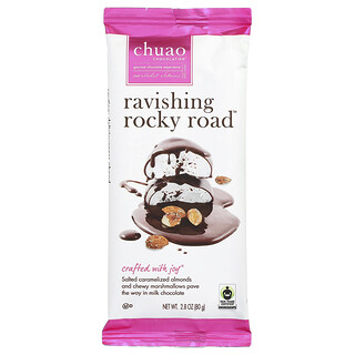 Chuao Chocolatier, Baton de ciocolată cu lapte, Ravishing Rocky Road™, 80 g