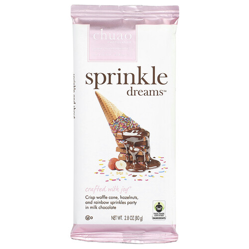 Chuao Chocolatier, Milk Chocolate Bar, Spread Dreams™, Milchschokoladenriegel, Streuseltraum, 80 g (2,8 oz.)