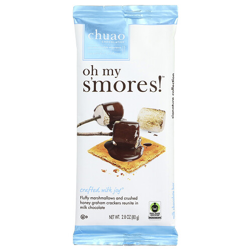 Chuao Chocolatier, Milk Chocolate Bar, Oh My S'mores!™, Milchschokoladenriegel, Oh My S'mores!™, 80 g (2,8 oz.)