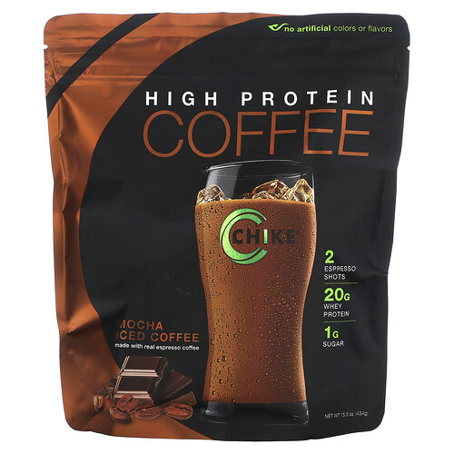 Chike Nutrition, Proteinreicher Eiskaffee, Mokka, 434 g