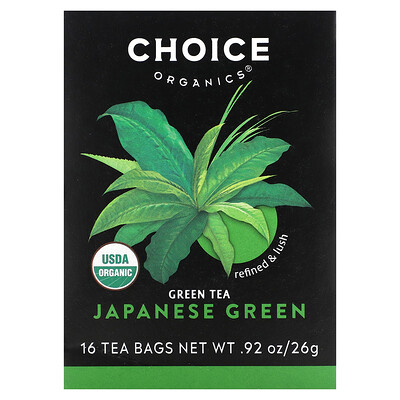 

Choice Organic Teas Green Tea Japanese Green 16 Tea Bags .92 oz (26 g)