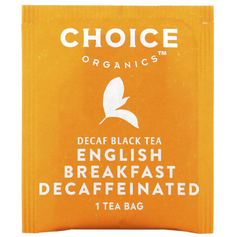 Choice Organic Teas, Decaf Black Tea, Decaffeinated English Breakfast, 16 Tea Bags, 1.12 oz (32