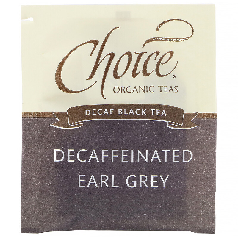Choice Organic Teas, Organic Decaffeinated Earl Grey, Decaf Black Tea