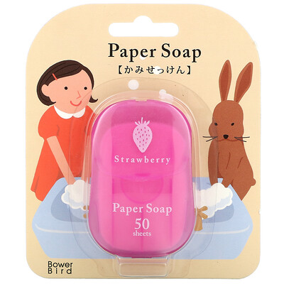 Charley Paper Soap, Strawberry, 50 Sheets