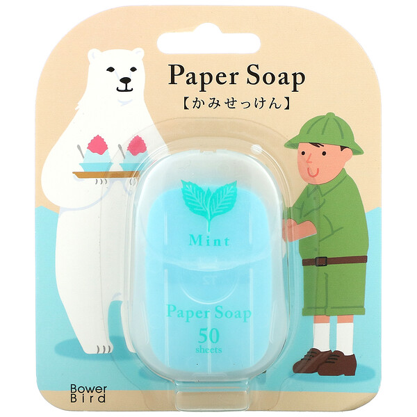 Charley‏, Paper Soap, Mint, 50 Pcs