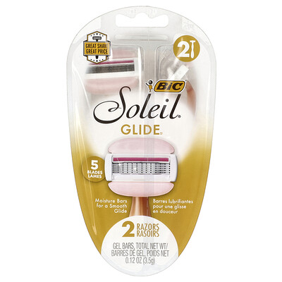 BIC Soleil Glide Disposable Razors 2 Razors