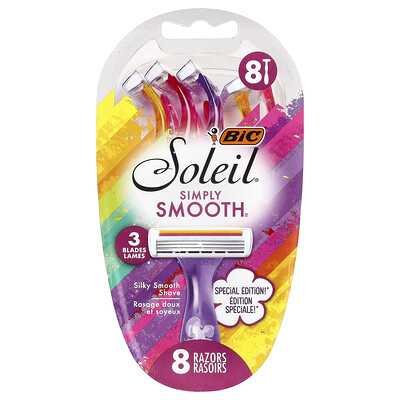 BIC Soleil Simply Smooth Disposable Razors 8 Razors