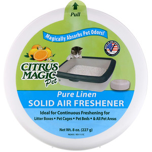 Ситрус Мэджик, Solid Air Freshener, Pure Linen, 8 oz (227 g) отзывы покупателей