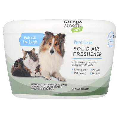 Product Image for Citrus Magic, Pet, Solid Air Freshener, Pure Linen, 20 oz (566 g)