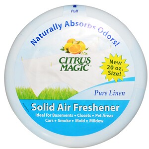 Citrus Magic, Твердый освежитель воздуха, чистый лен 20 унции (566 г)