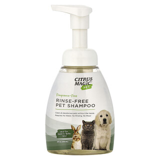 Citrus Magic, Animal de Estimação, Shampoo para Animais de Estimação Sem Enxágue, Sem Perfume, 236 ml (8 fl oz)
