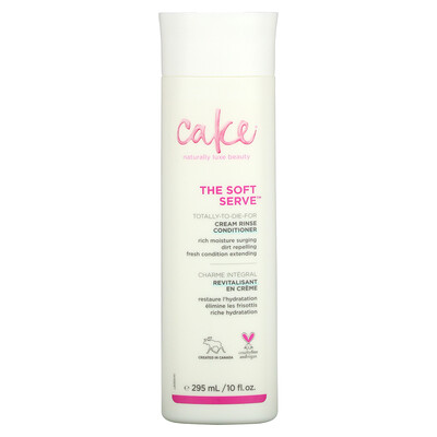 Cake Beauty The Soft Serve, Cream Rinse Conditioner, 10 fl oz (295 ml)