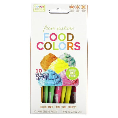 

ColorKitchen Food Colors From Nature Multi-Color 10-Color Packets 0.088 oz (2.5 g) Each