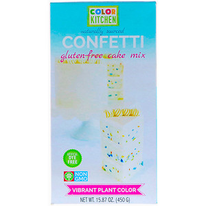 Отзывы о ColorKitchen, Gluten-Free Cake Mix, Confetti, 15.87 oz (450 g)