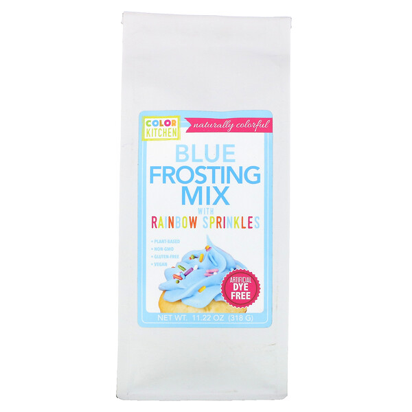 Blue Frosting Mix with Rainbow Sprinkles, 11.22 oz (318 g)