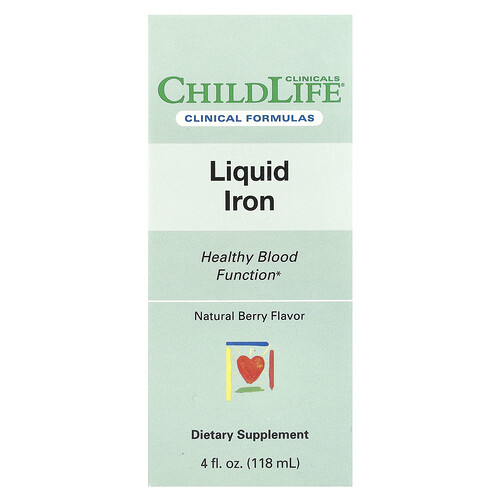 ChildLife Clinicals, Liquid Iron, Natural Berry, 118 ml (4 fl. oz.)