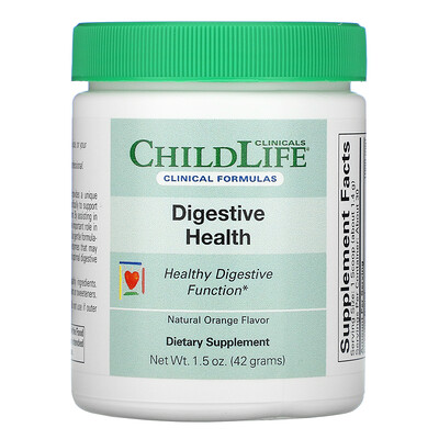 Childlife Clinicals Digestive Health Powder, Natural Orange Flavor, 1.5 oz (42 g)
