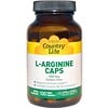 L-аргинин в капсулах, 500 мг, 100 вегетарианских капсул