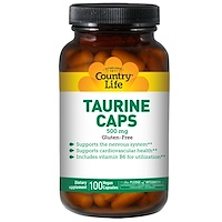 Taurine Caps, 500 mg, 100 Veggie Caps - изображение