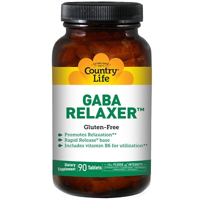 Country Life GABA Relaxer, 90 таблеток
