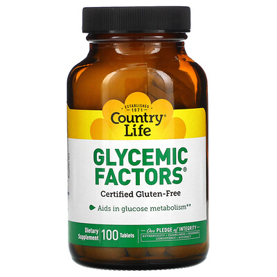 

Country Life Glycemic Factors 100 Tablets