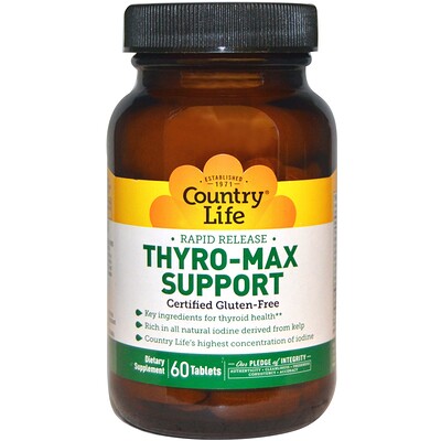 Country Life Thyro-Max Support, 60 таблеток