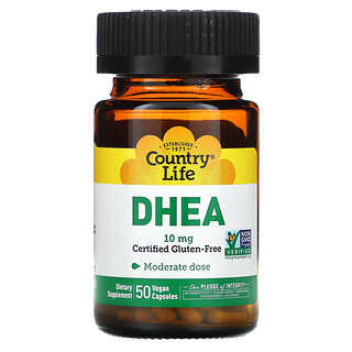 Country Life, DHEA, 10 mg, 50 vegetarische Kapseln