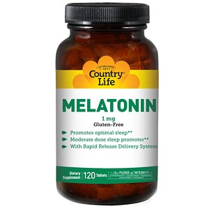 Отзывы о Кантри Лайф, Melatonin, 1 mg, 120 Tablets