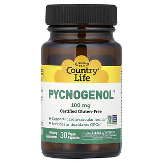 Country Life, Pycnogenol®, 100 mg, 30 Vegan Capsules