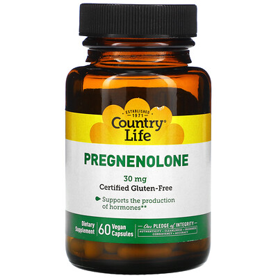 

Country Life Pregnenolone 30 mg 60 Vegan Capsules