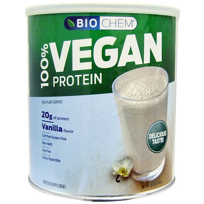 Biochem 100% Vegan Protein, Vanilla, 22.8 oz (648 g)