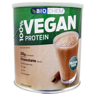 Biochem 100% Vegan Protein, Chocolate, 26.0 oz (737.8 g)