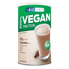 BioChem, 100% Vegan Protein, Chocolate Flavored, 13 oz (369 g)