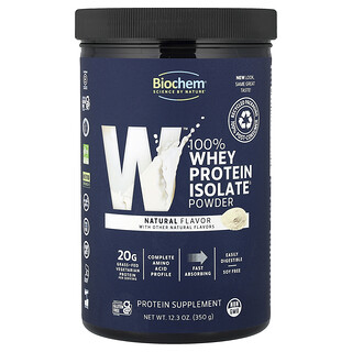 Biochem, 100 % heraproteiini-isolaattiproteiini, luonnollinen, 350 g