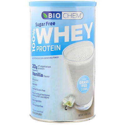 100% Whey Protein, Sugar Free, Vanilla, 11.8 oz (336 g)
