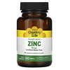 Country Life, Zinc, 50 mg, 180 comprimés