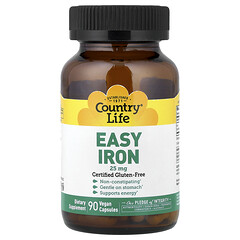 Easy Iron, залізо, 25 мг, 90 веганських капсул
