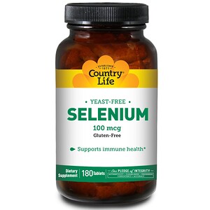 Кантри Лайф, Selenium, 100 mcg, 180 Tablets отзывы покупателей