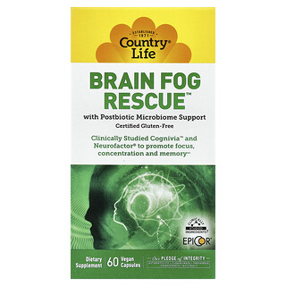 كونتري لايف‏, Brain Fog Rescue ™ ، 60 كبسولة نباتية