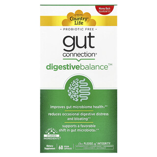 Country Life, Gut Connection® Digestive Balance™, 60 Cápsulas Veganas