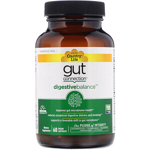Отзывы о Кантри Лайф, Gut Connection, Digestive Balance, 60 Vegan Capsules